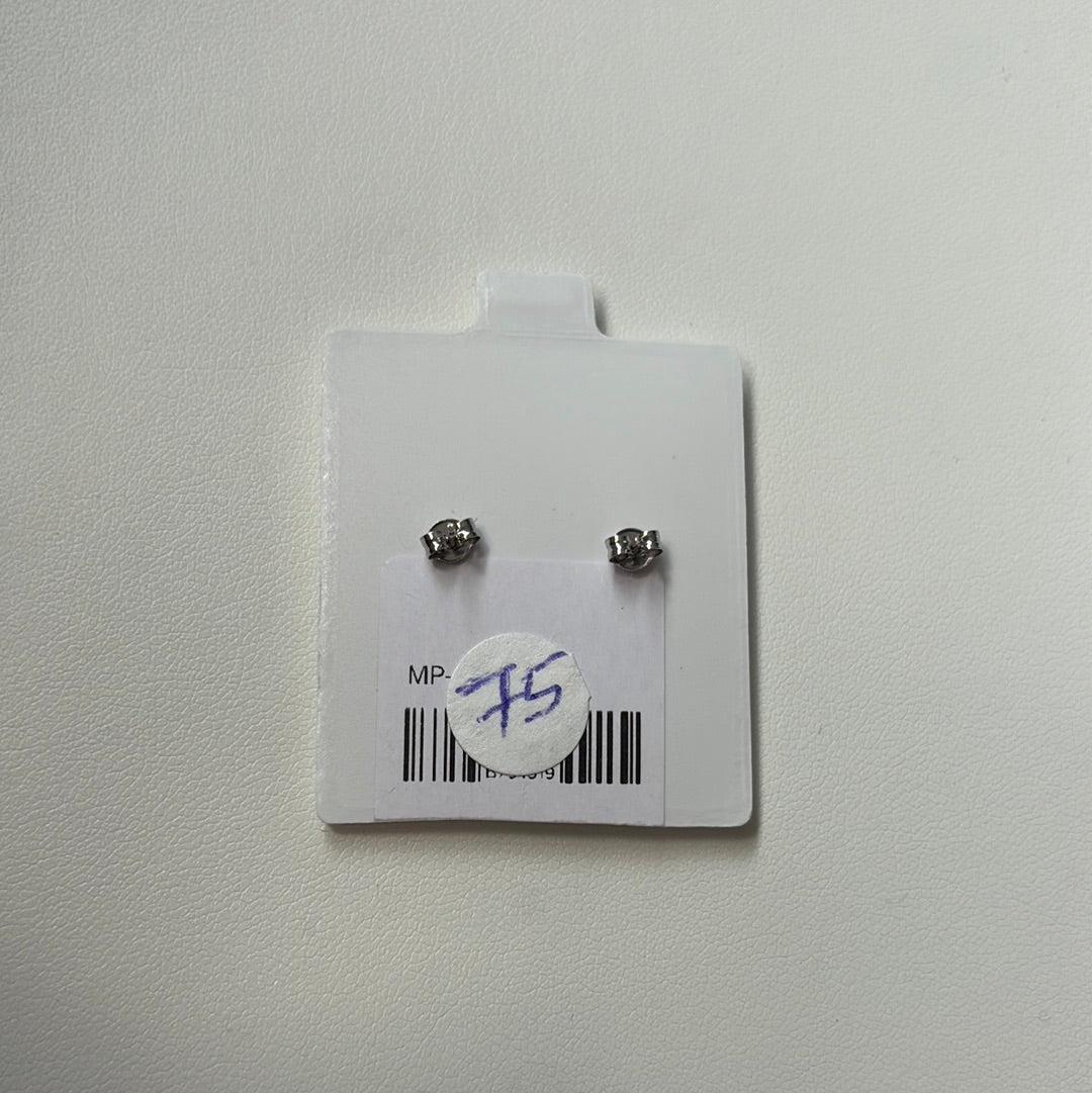14KT White Gold Butterfly Studs