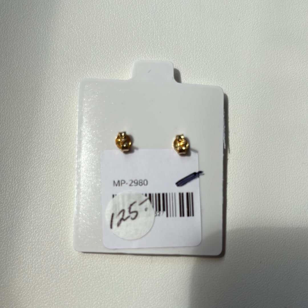 14KT GOLD Star Zirconia