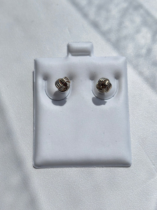 14KT GOLD Knots Studs