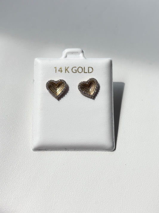 14KT GOLD Lola Heart Zirconia
