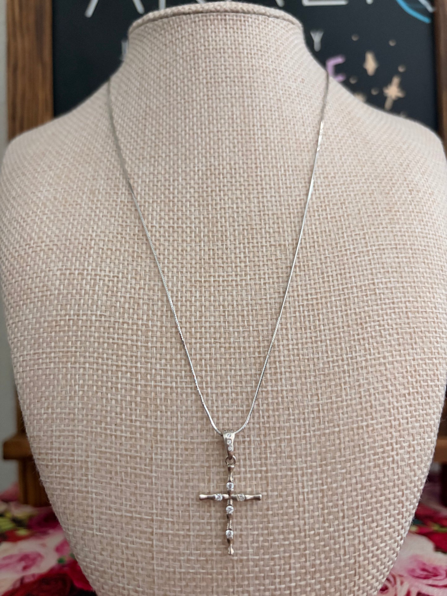 sterling silver cross pendant