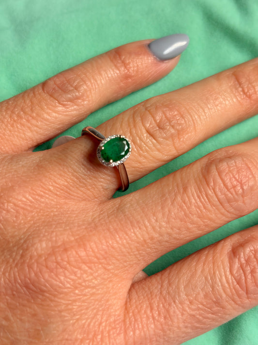 14KT Emerald Ring