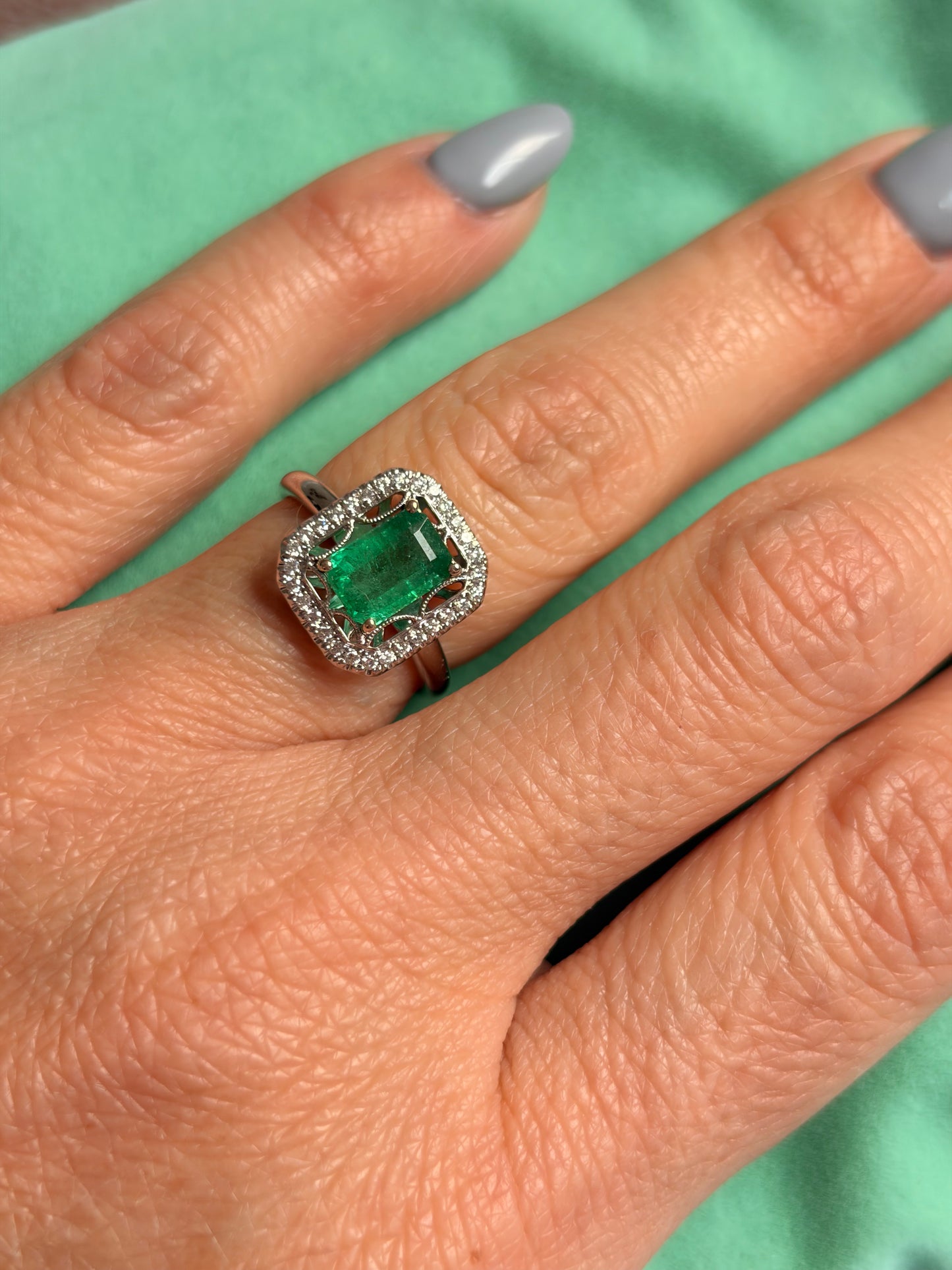 14KT Emerald Ring